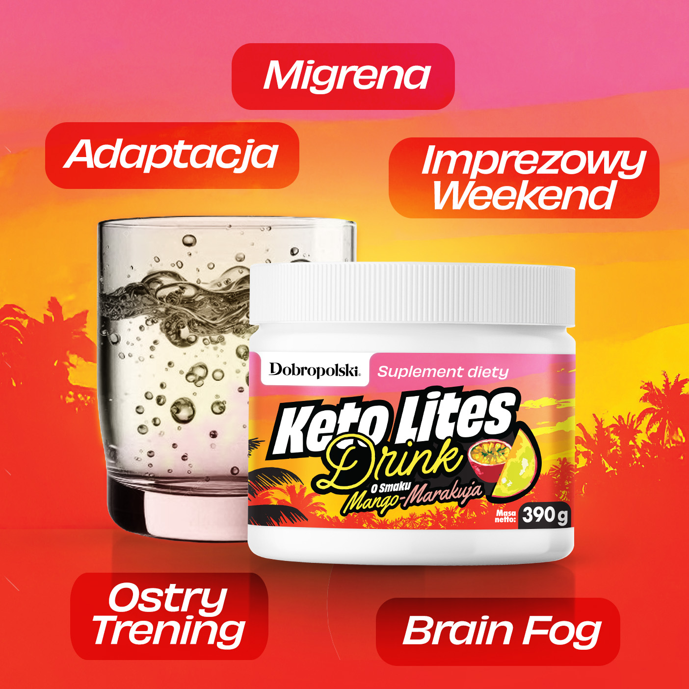 elektrolity bez cukru mango marakuja
