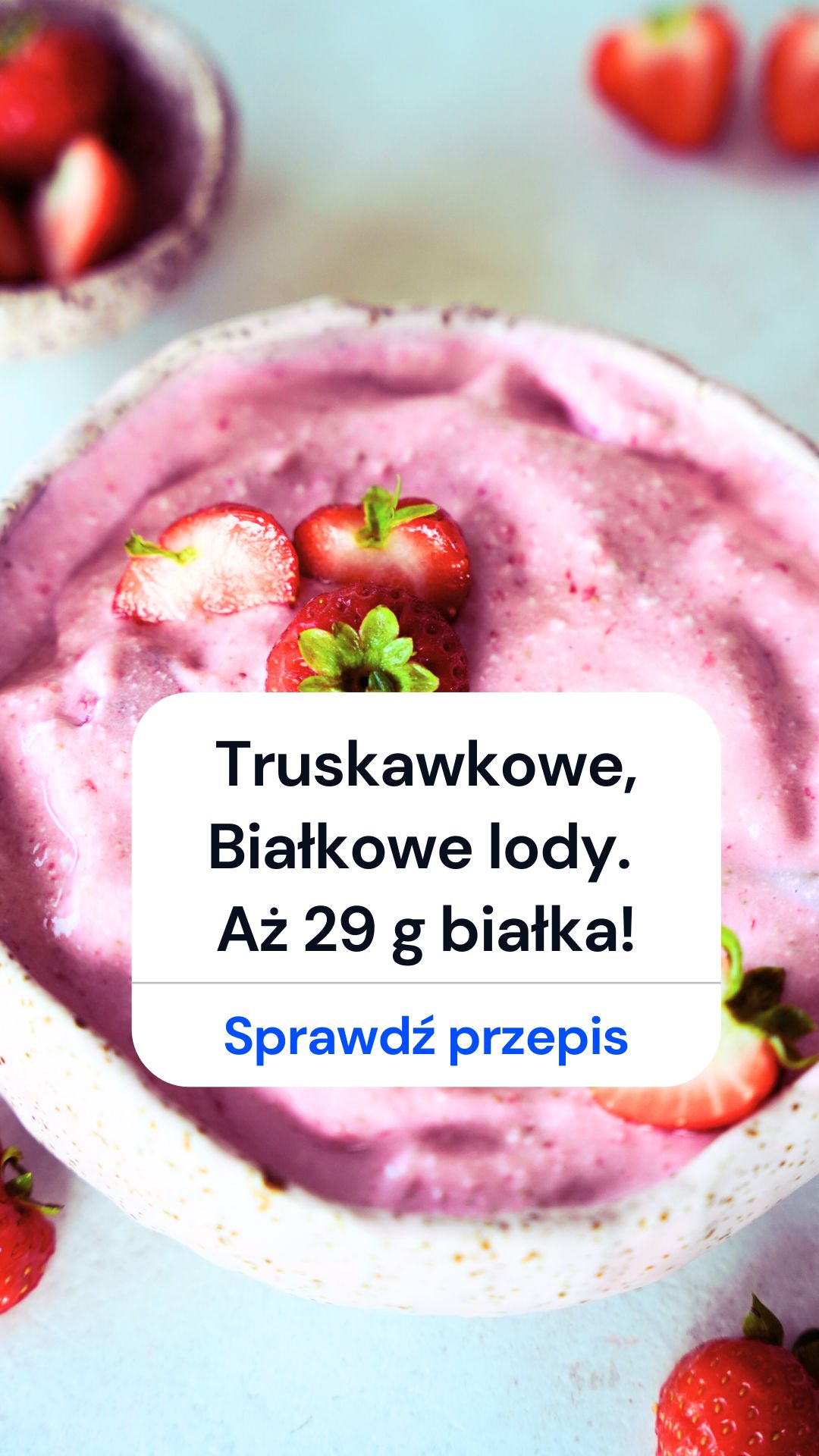 keto truskawkowe lody białkowe